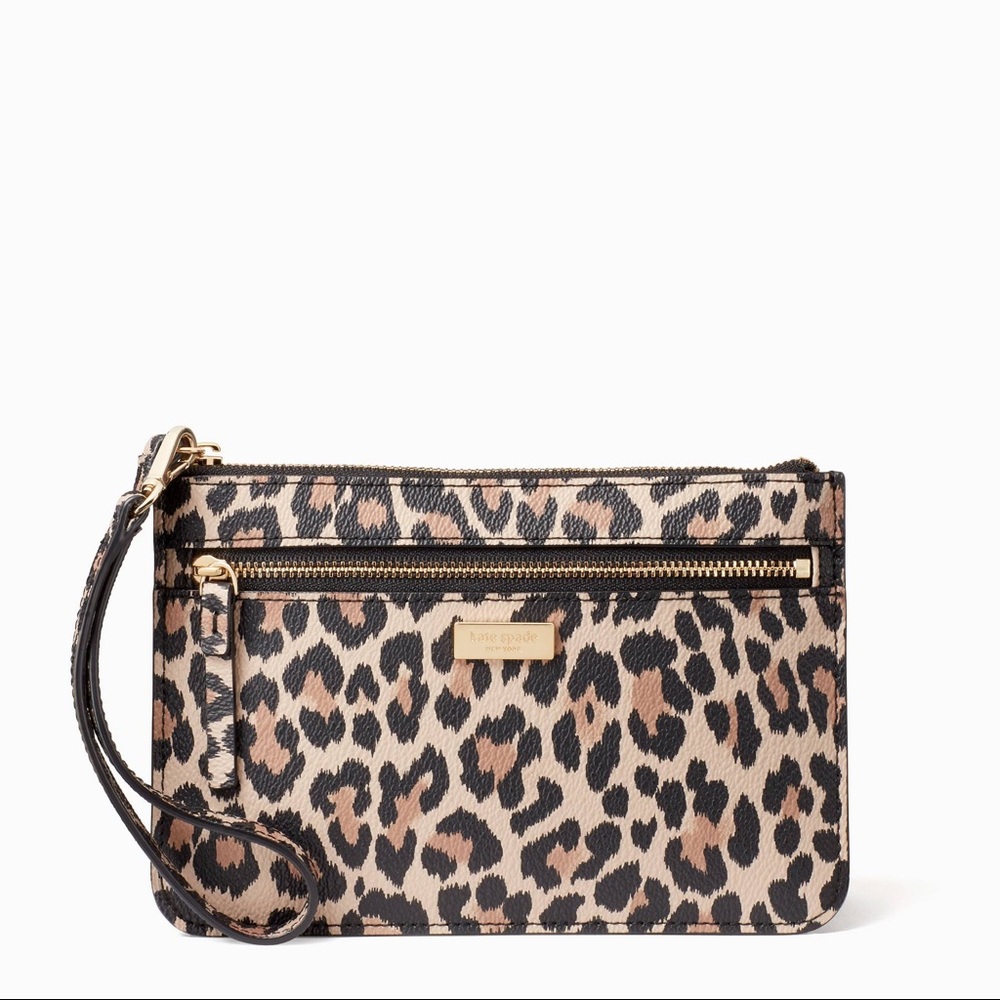 NWT Kate spade shore street leopard margareta tini